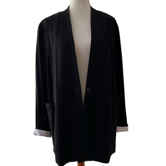 Torrid Jacket 2X Blazer Shacket Plus Black Cardigan Super Soft Ponte Coatigan - Picture 1 of 8